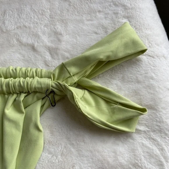 NEW! Set! Stone Fox Swim x Free People Bijou Lele bikini green 14620 - Picture 4 of 8